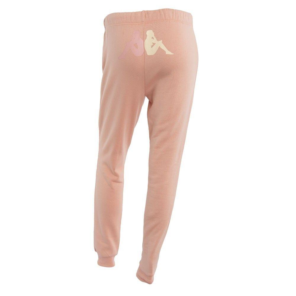 Pantalones Kappa Mujer Logo Leg Coral-3