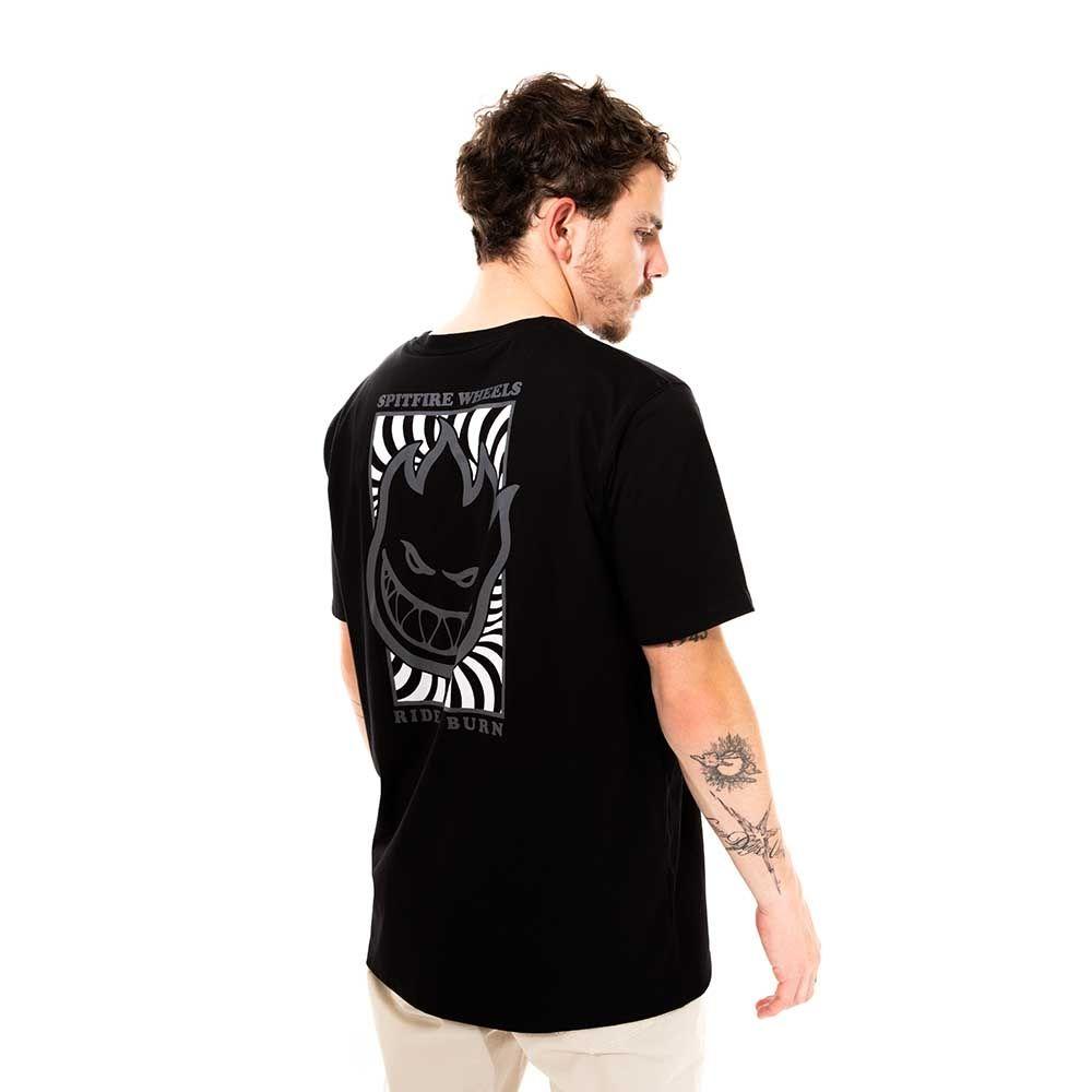 Polera Manga Corta Negro Wheels Spitfire-3