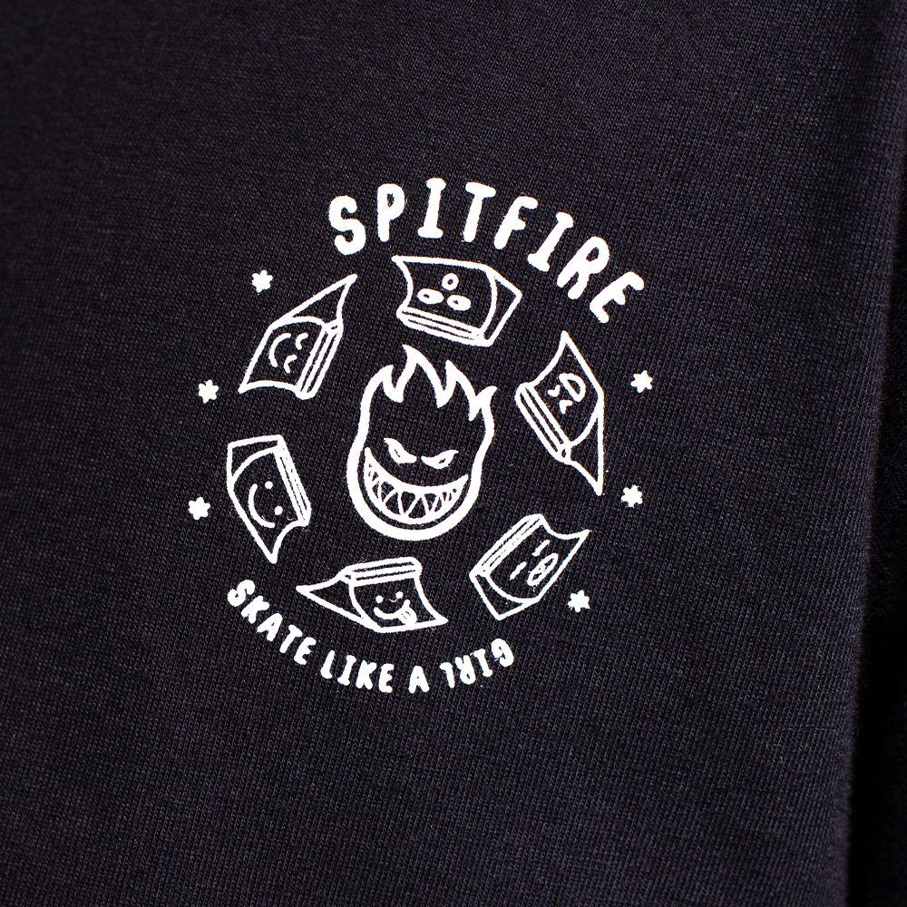 Polera Niño Manga Larga Skate Like A Girl Ngo Spitfire-1