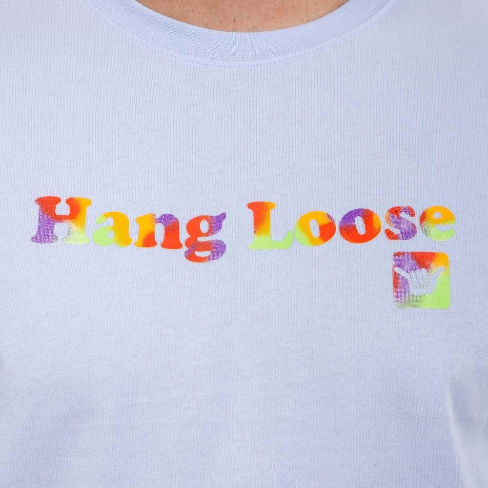 Polera Manga Corta Hombre Spray Celeste Hang Loose-1