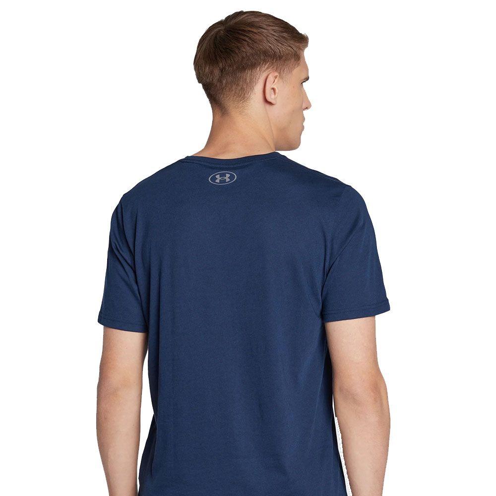 Polera Manga Corta Lifestyle Hombre Under Armour Azul-3