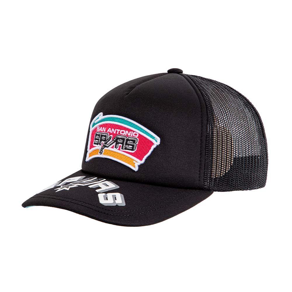 Gorro Jockey Trucker Nba San Antonio Spurs Negro M&N-1