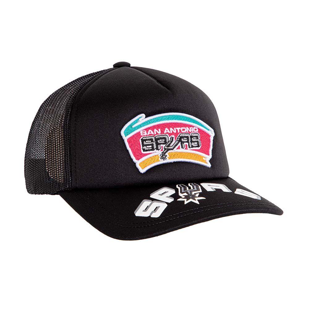 Gorro Jockey Trucker Nba San Antonio Spurs Negro M&N-2