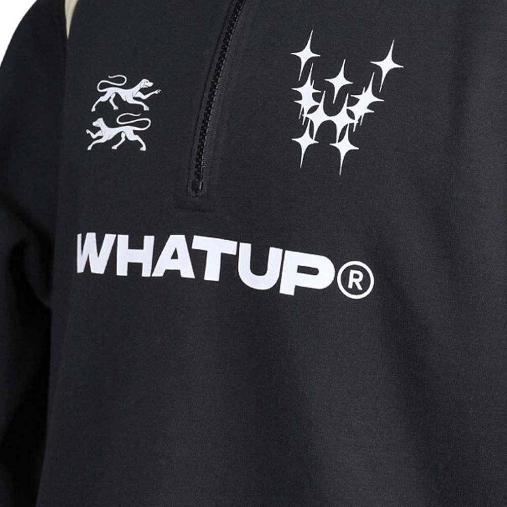Polerón WhatUp Hombre Half Zip Black Core-2