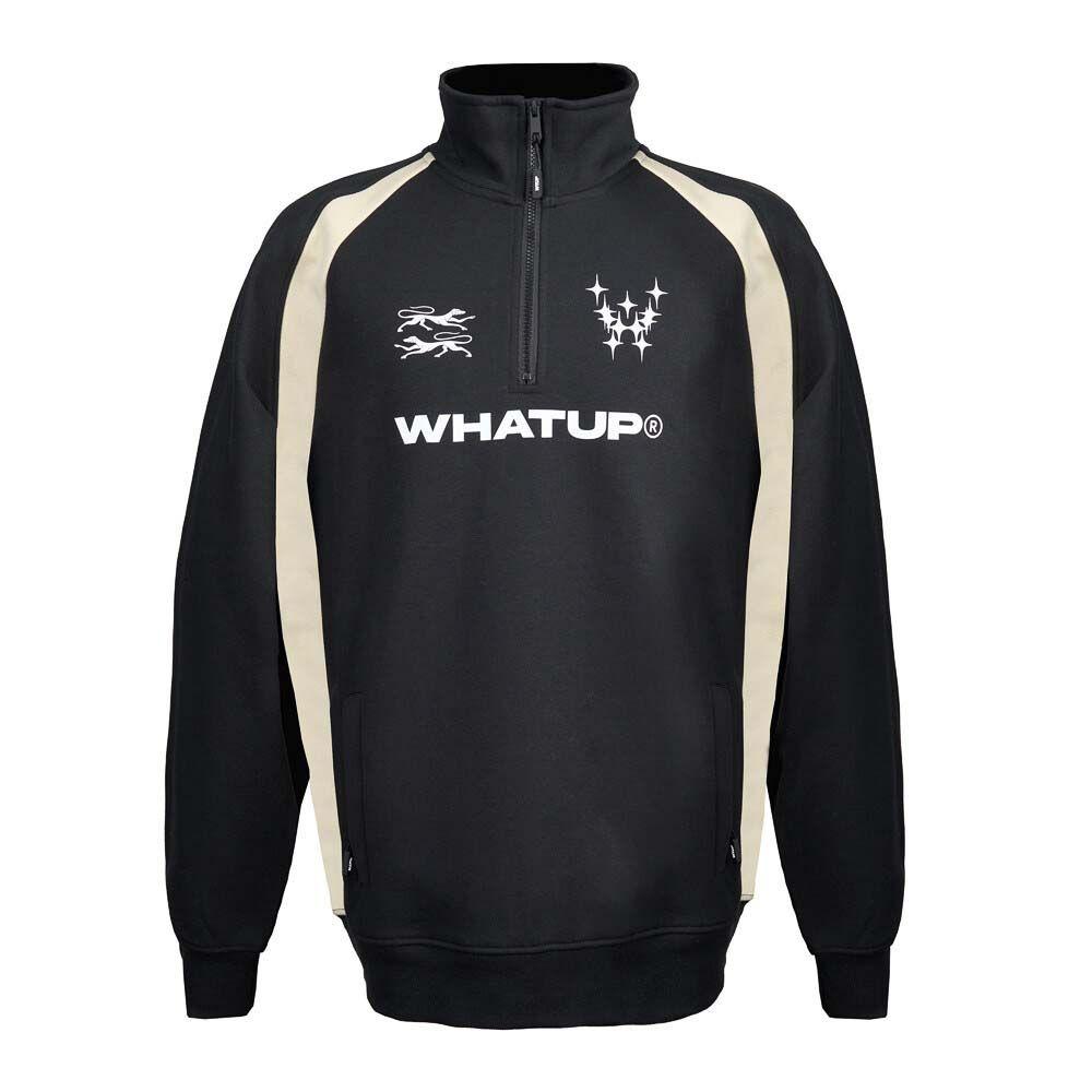 Polerón WhatUp Hombre Half Zip Black Core-3