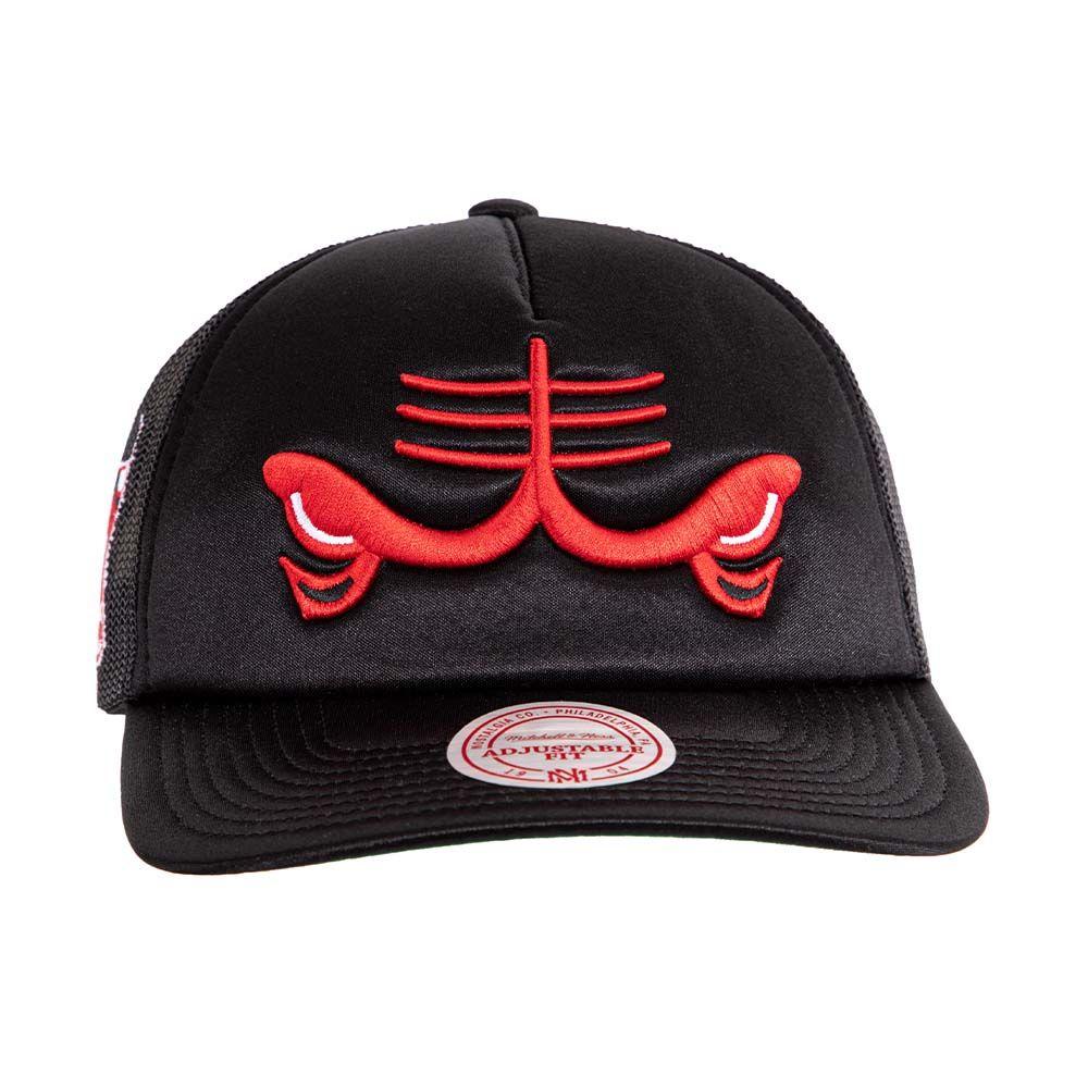 Jockey Gorro Trucker Nba Chicago Bulls Negro Mitchell And Ness-0