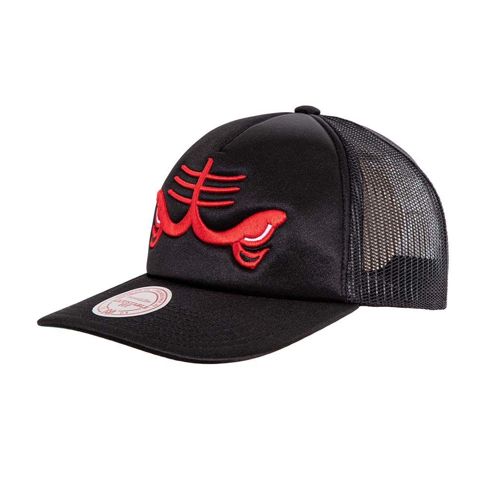 Jockey Gorro Trucker Nba Chicago Bulls Negro Mitchell And Ness-1