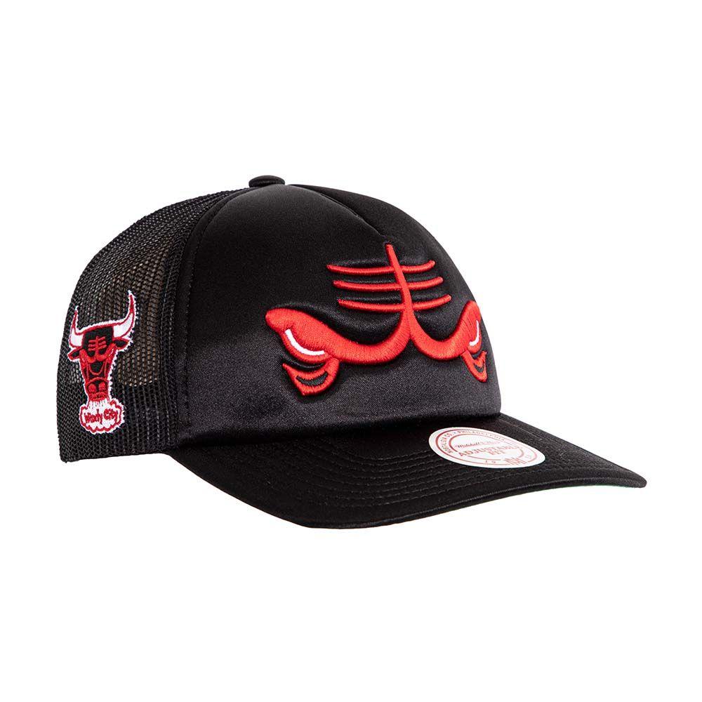Jockey Gorro Trucker Nba Chicago Bulls Negro Mitchell And Ness-2
