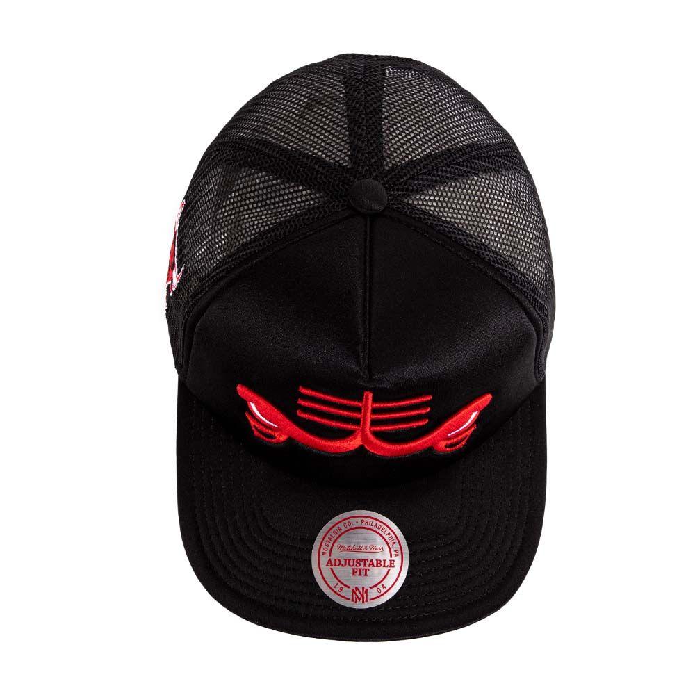 Jockey Gorro Trucker Nba Chicago Bulls Negro Mitchell And Ness-4