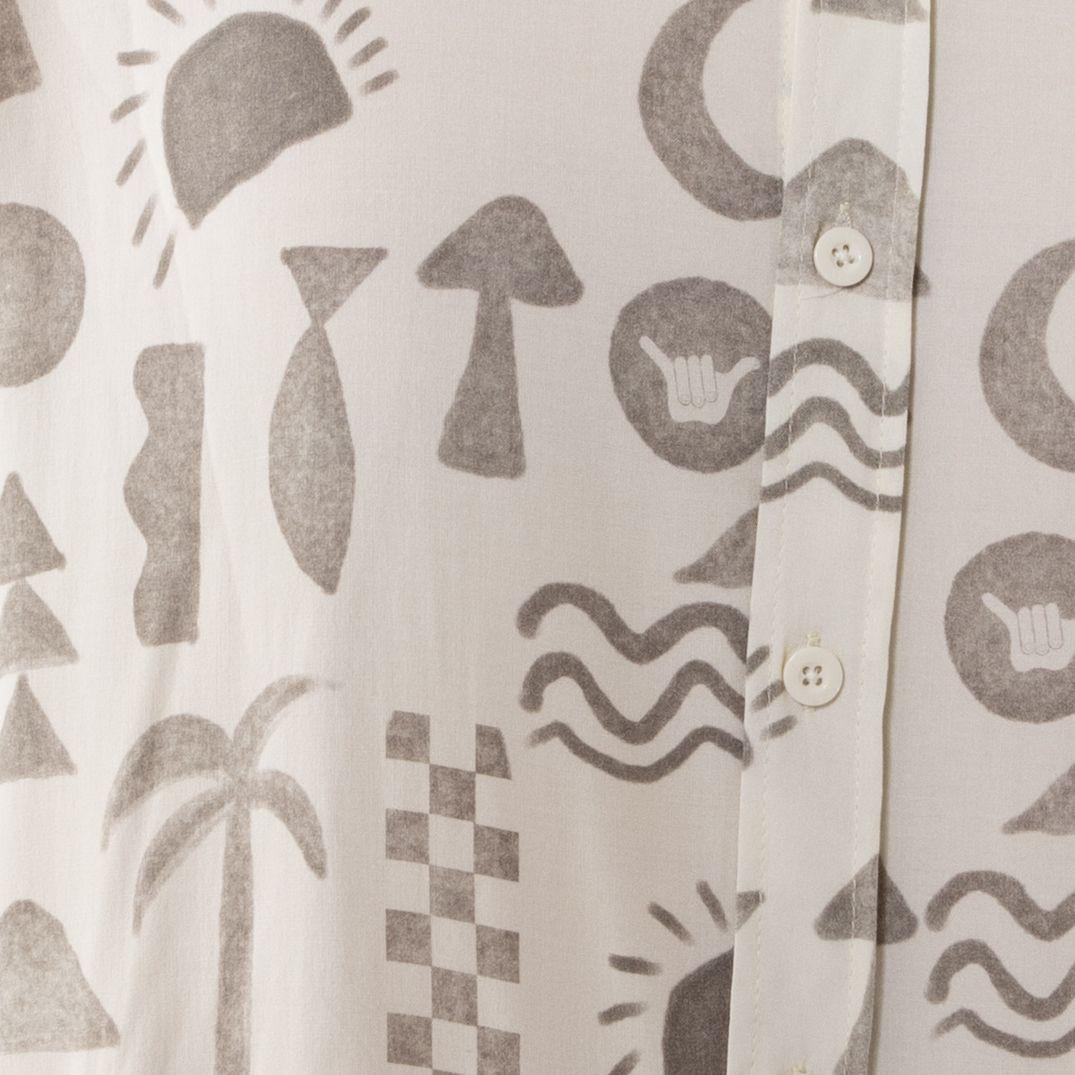 Camisa Guayabera Hombre Elements Beige Hang Loose-1