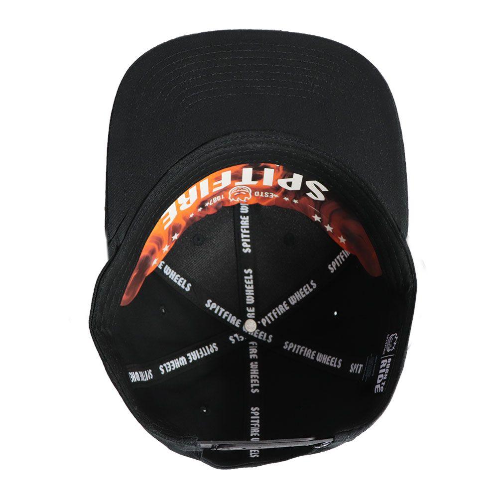 Jockey Snapback Plano Negro Blanco "1987" Spitfire-5