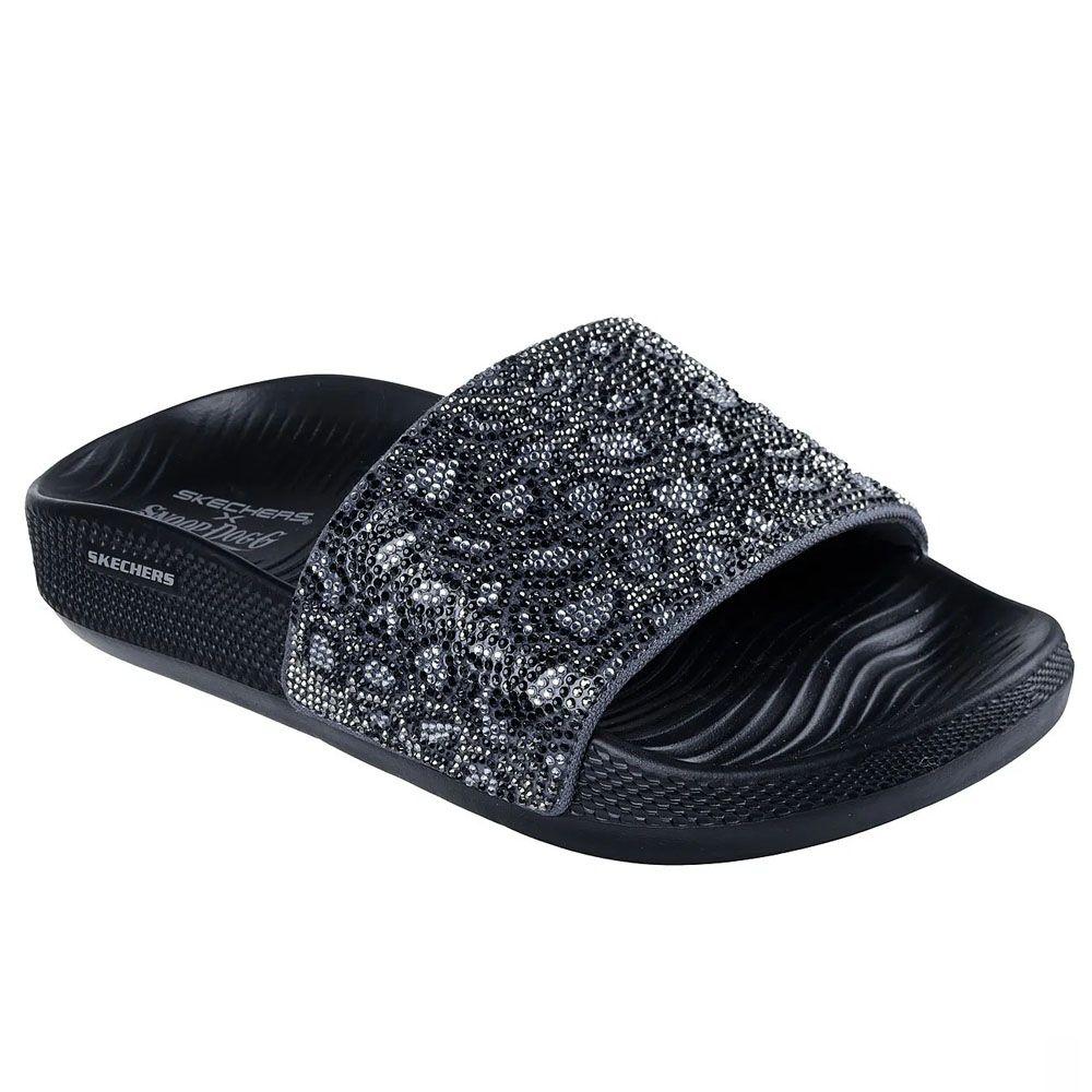 Sandalias Mujer Skechers Low Slider-Printlicious 186090-BKGY-2