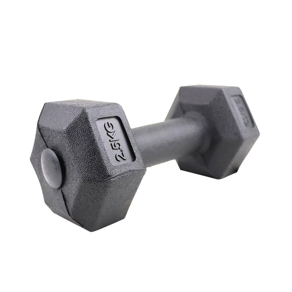 Mancuerna Hexagonal Cemento 2.5 Kg Negro Jks-0