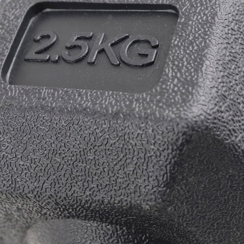 Mancuerna Hexagonal Cemento 2.5 Kg Negro Jks-3