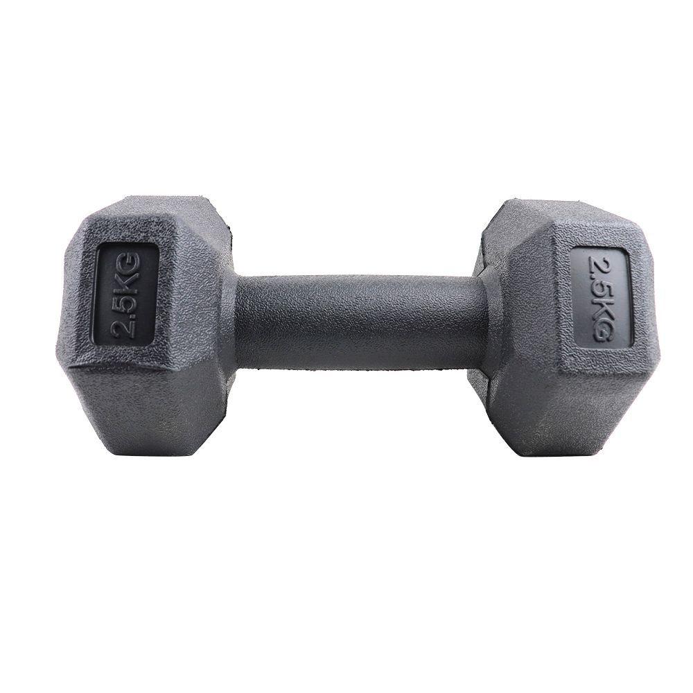 Mancuerna Hexagonal Cemento 2.5 Kg Negro Jks-1