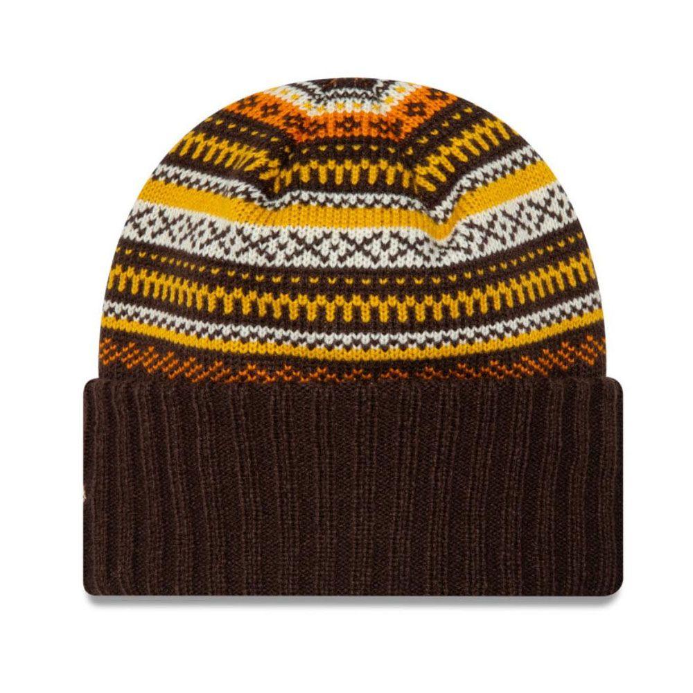 Beanie New Era De Mujer Fairisle Beanie Dark Brown-1
