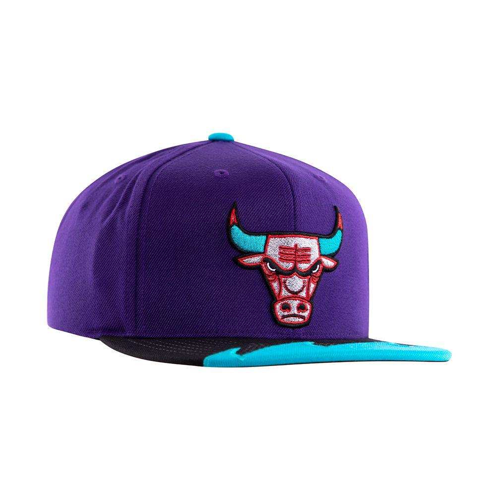 Gorro Chicago Bulls Shartooth Morado Mitchell And Ness-1