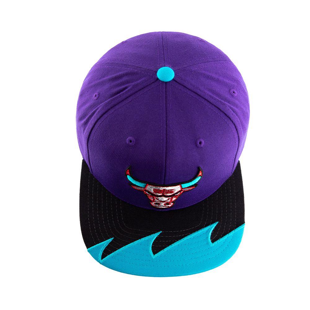 Gorro Chicago Bulls Shartooth Morado Mitchell And Ness-4