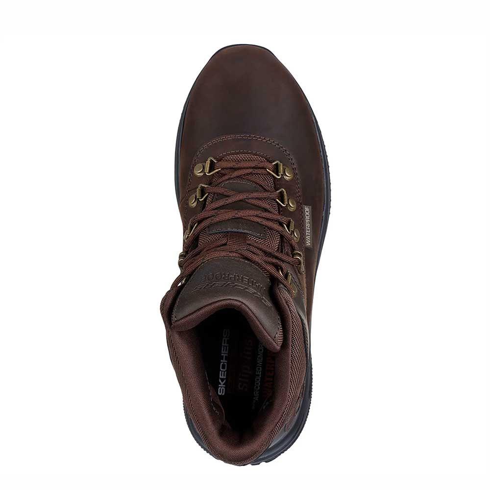 Botín Waterproof Hombre Skechers Slip-ins Relaxed Fit Chocolate 205285-CHOC-3