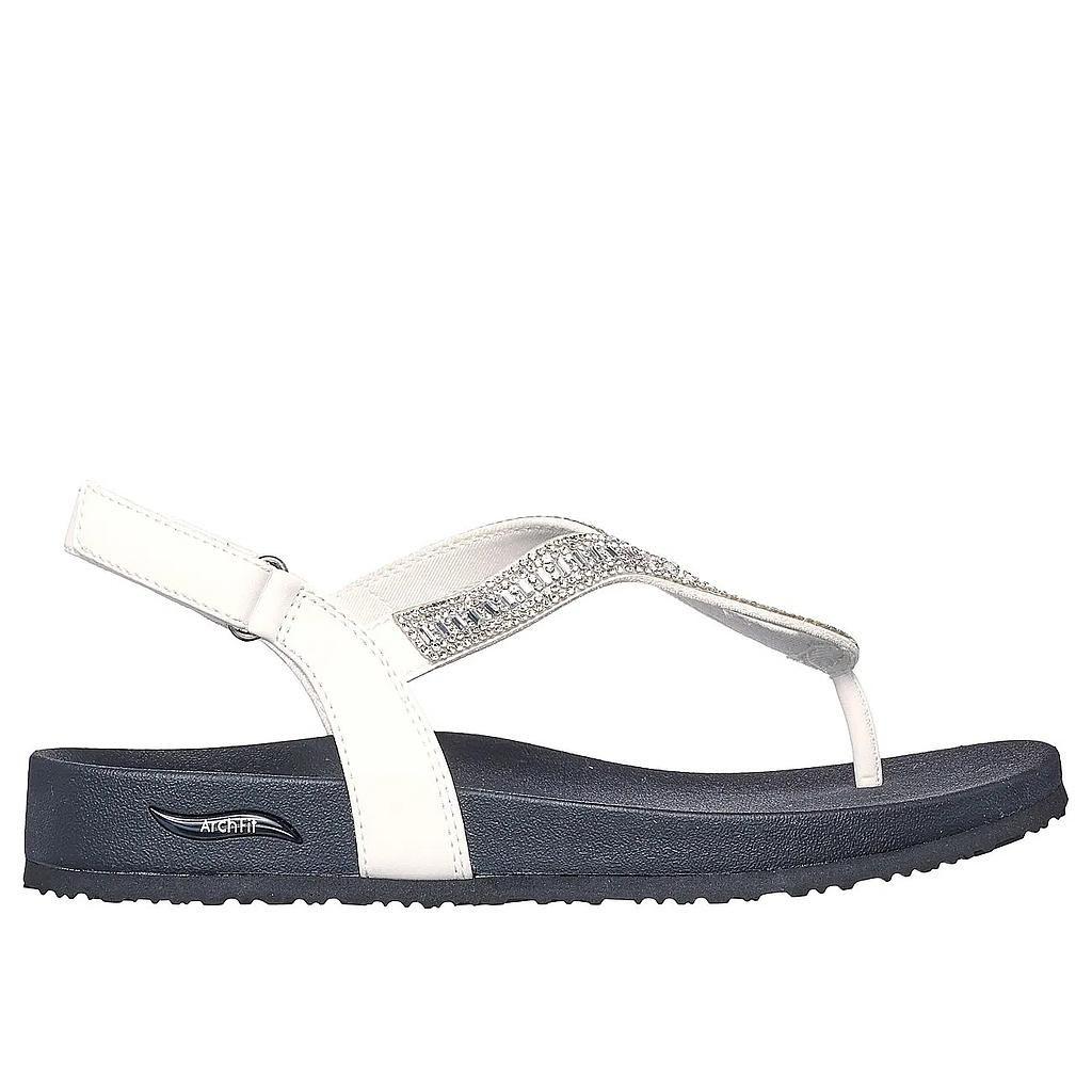 Sandalias Mujer Skechers Arch Fit Meditation Krystal 119405-WHT-0