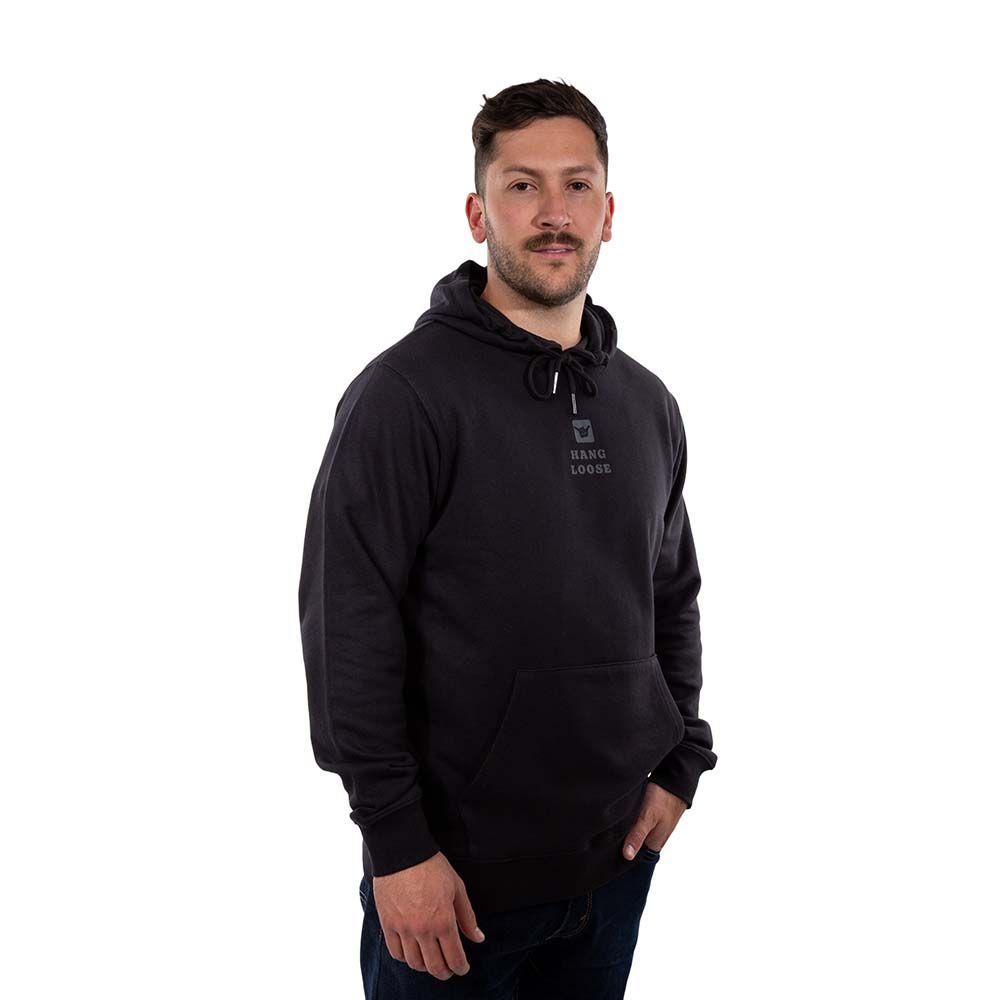Poleron Hombre Hoodie Midlog Negro Hang Loose-3