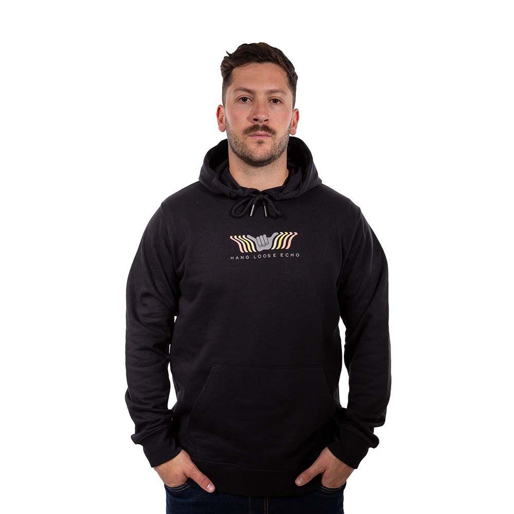 Poleron Hombre Hoodie Echo Negro Hang Loose-0