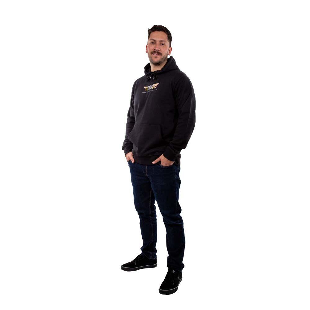 Poleron Hombre Hoodie Echo Negro Hang Loose-5