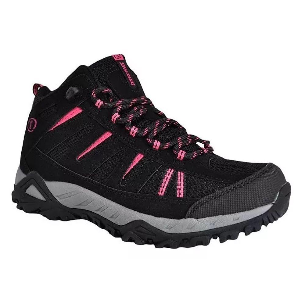 Zapatilla Botin Mujer Outdoor ZFC3023 Negro Fucsia Spalding-1