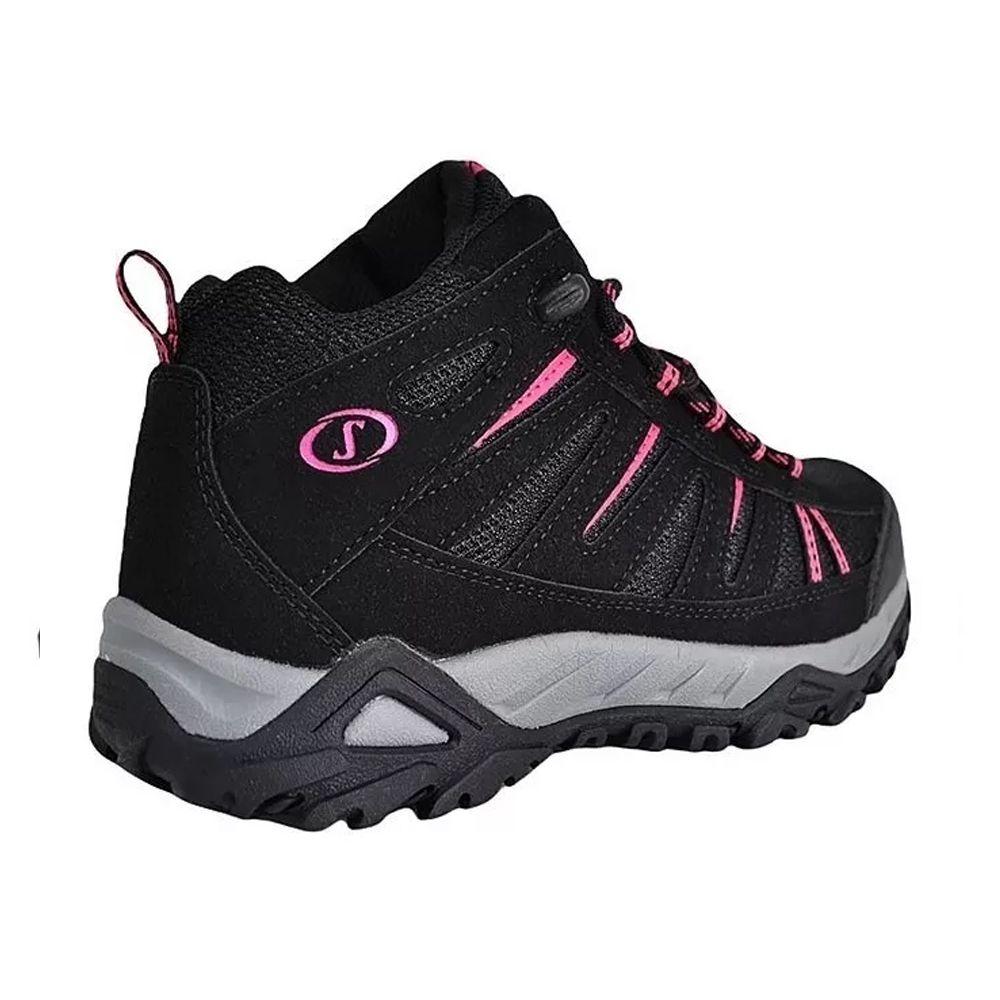 Zapatilla Botin Mujer Outdoor ZFC3023 Negro Fucsia Spalding-2