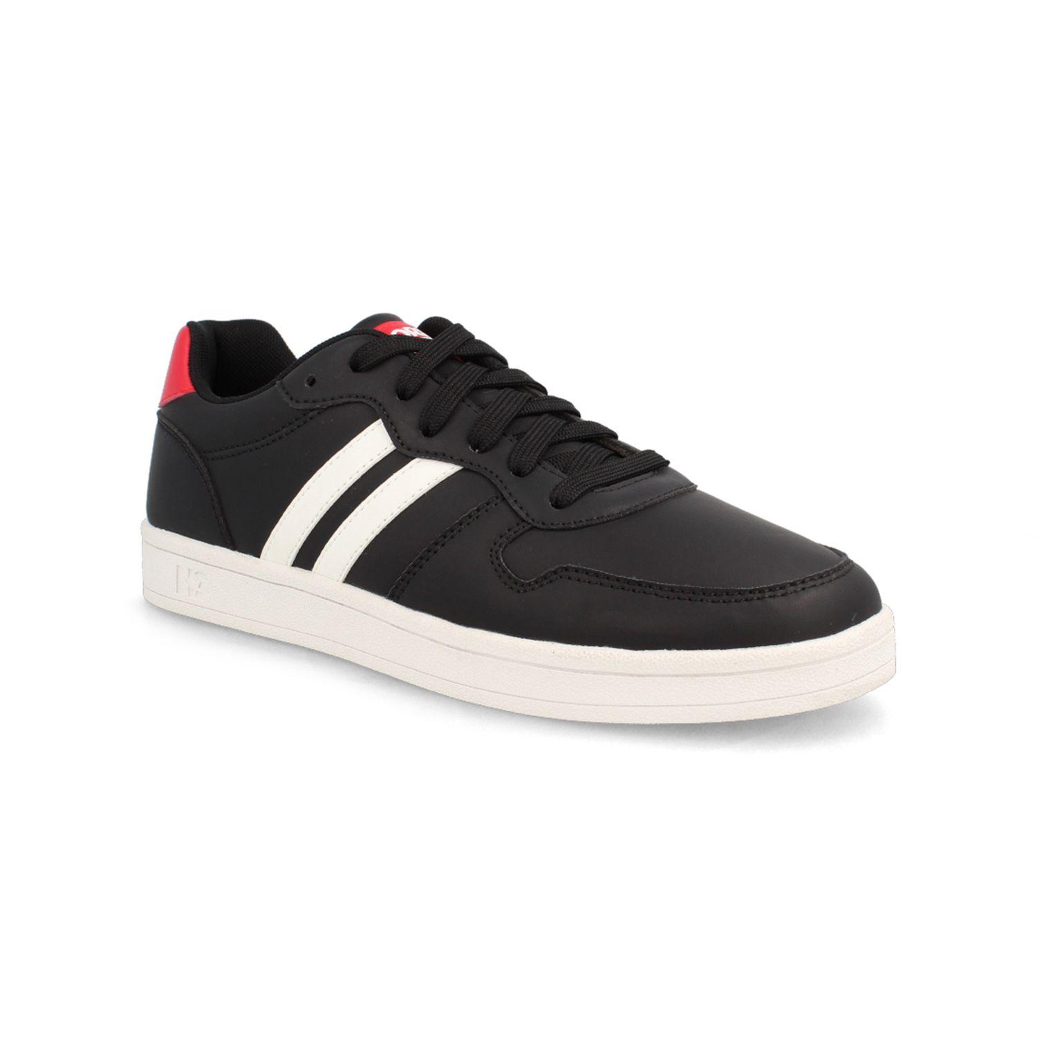 Zapatilla Hombre North Star Compus Negro Rojo-1