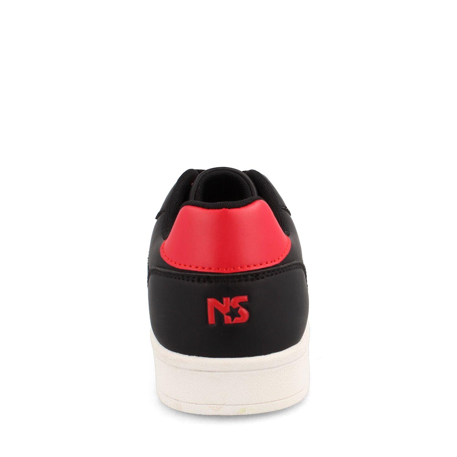 Zapatilla Hombre North Star Compus Negro Rojo-2