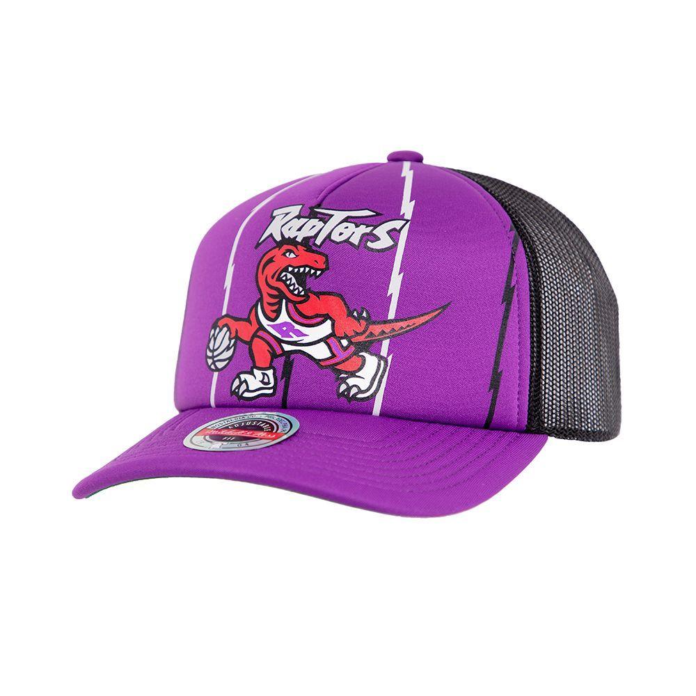 Gorro Trucker Raptors Curvo Morado Mitchell and Ness-2