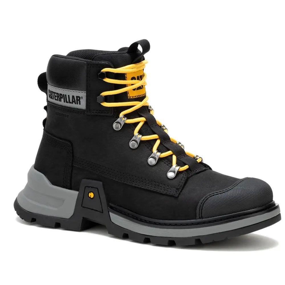 Zapatilla CAT Waterproof Hombre Colorado Expedition Negro-2