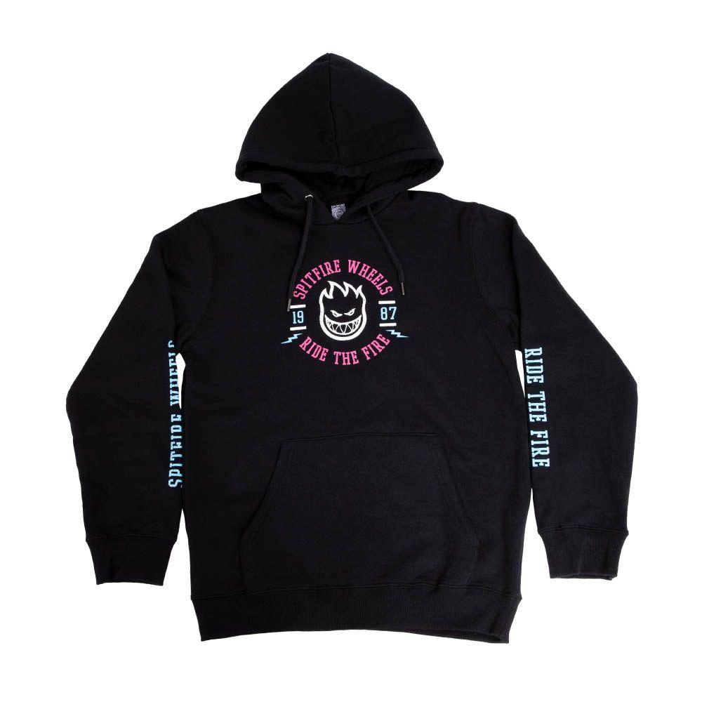 Polerón Con Capucha Juvenil 360° Negro Calipso Spitfire-3