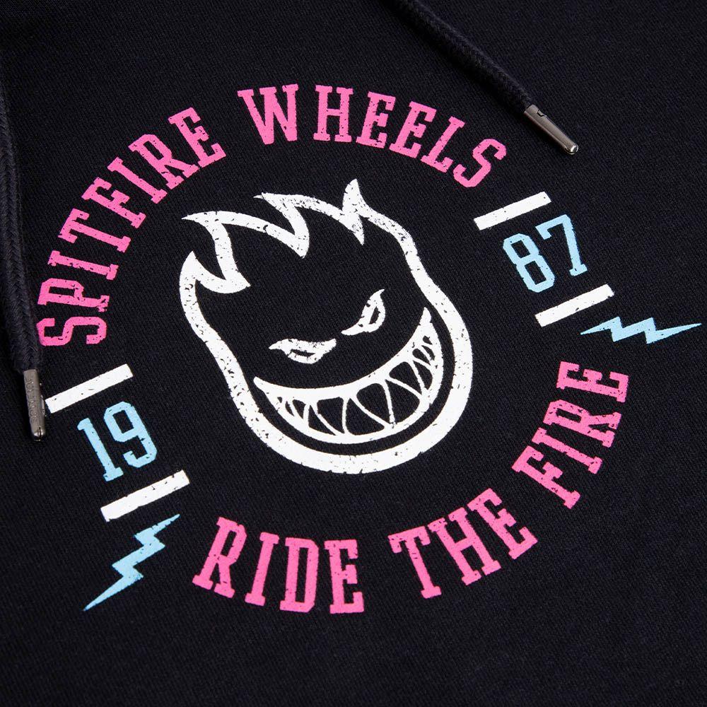 Polerón Con Capucha Juvenil 360° Negro Calipso Spitfire-4