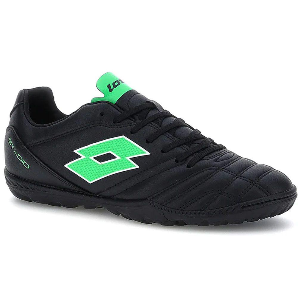 Zapatilla de Baby Futbol Hombre Lotto Stadio 705 TF Negro Turquesa-2