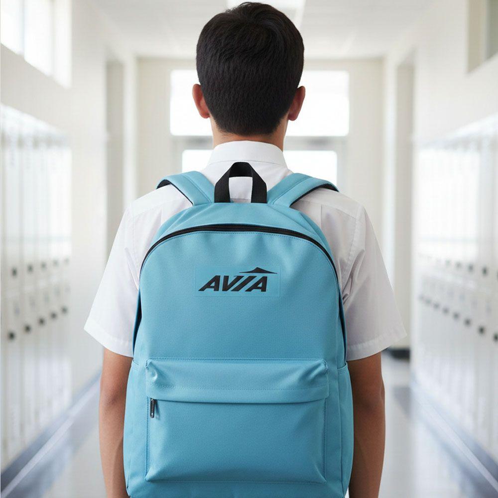 Mochila Escolar Avia Unisex Azul-3