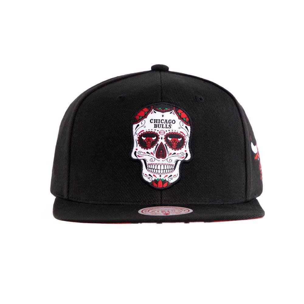 Gorro Chicago Bulls Skull Mxco Negro Mitchell And Ness-0