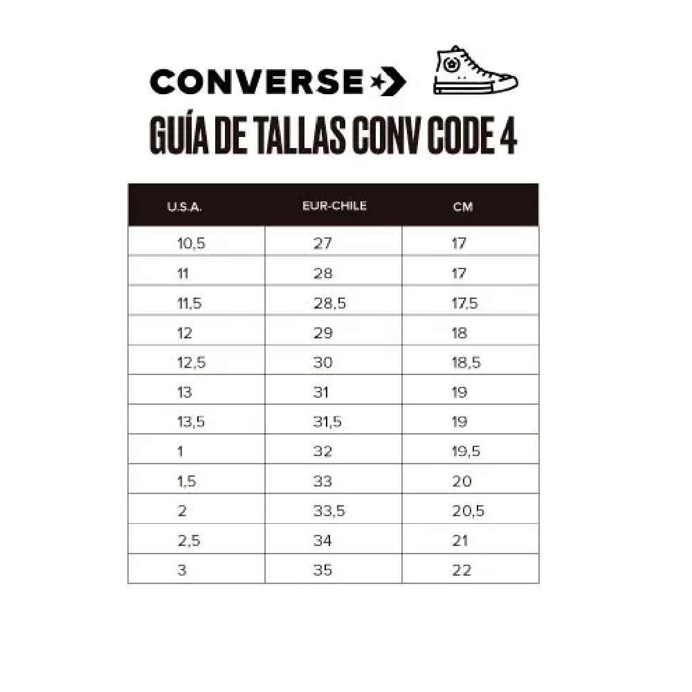 Zapatilla Converse Niños Chuck Taylor All Star Street A01696C-7