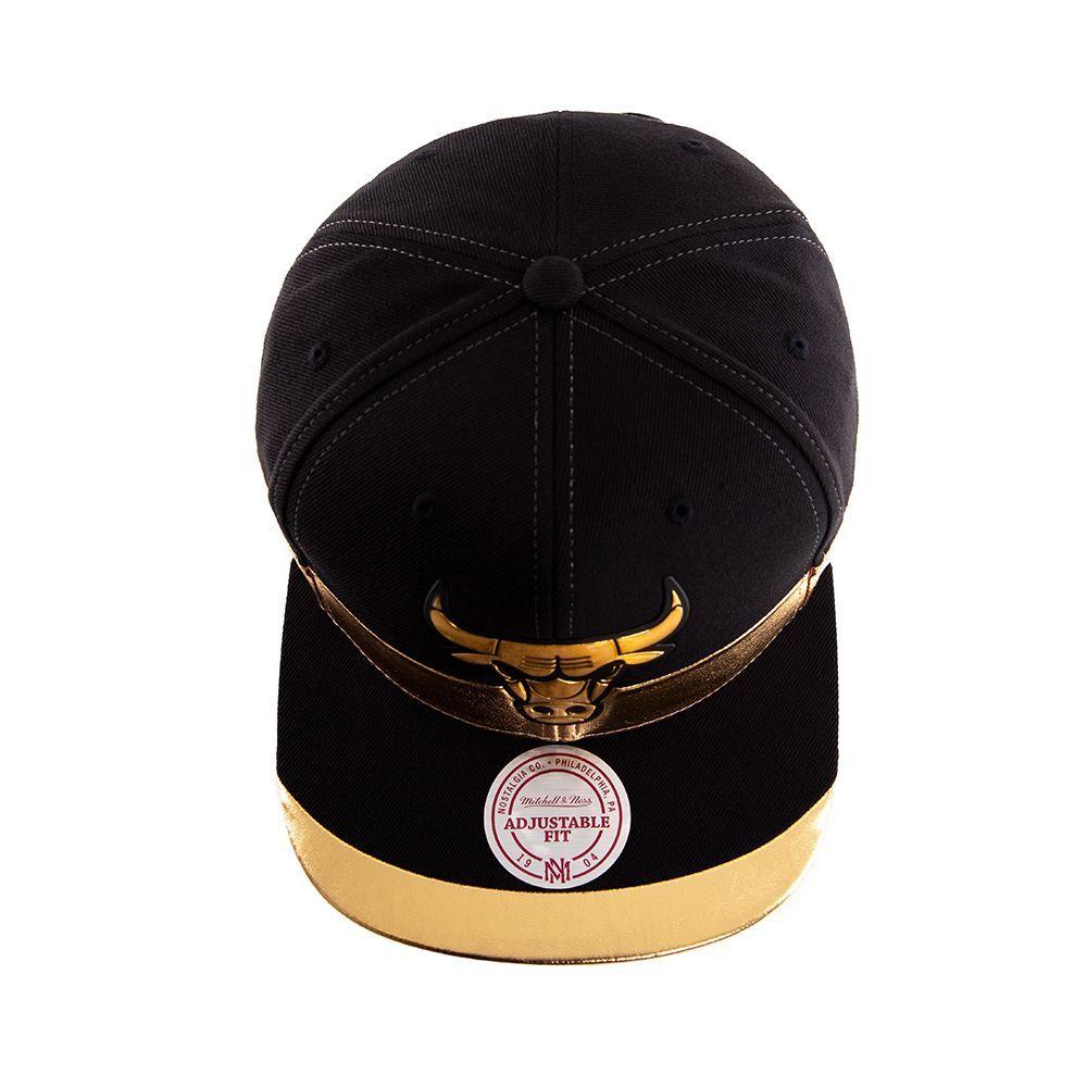Gorro Chicago Bulls Franja Dorado Mitchell And Ness-4