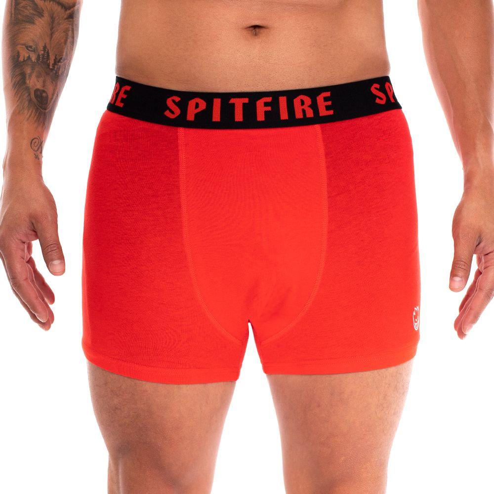 Pack 2 Boxer Juvenil Classic Rojo Negro Spitfire-0