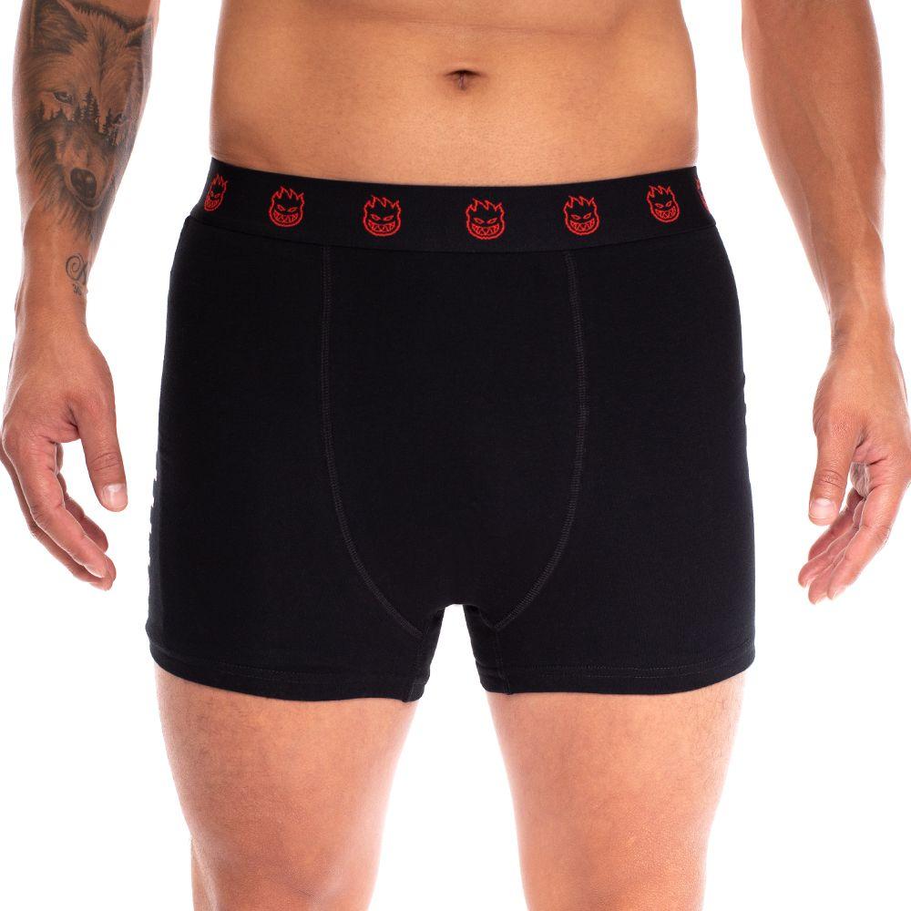 Pack 2 Boxer Juvenil Classic Rojo Negro Spitfire-1