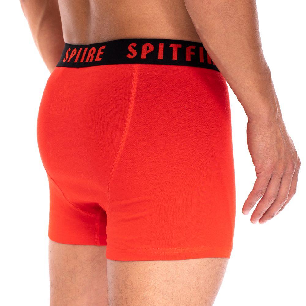 Pack 2 Boxer Juvenil Classic Rojo Negro Spitfire-5