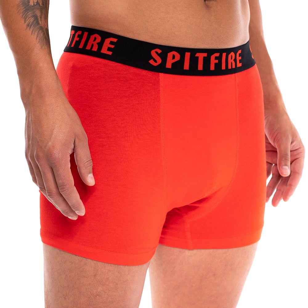 Pack 2 Boxer Juvenil Classic Rojo Negro Spitfire-6