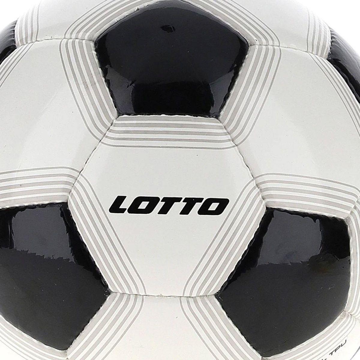 Balon de Futbol N5 Lotto STADIO 500 Blanco Negro-2