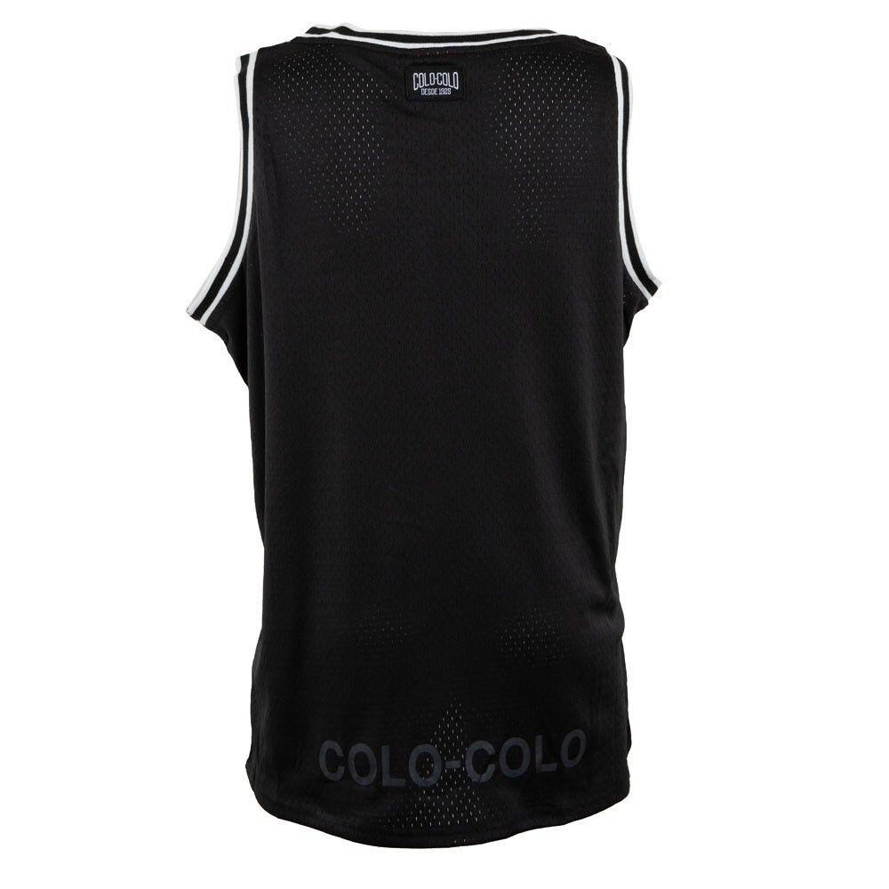 Polera Colo Colo Urbano tank "Escudo Gris" Negra-2