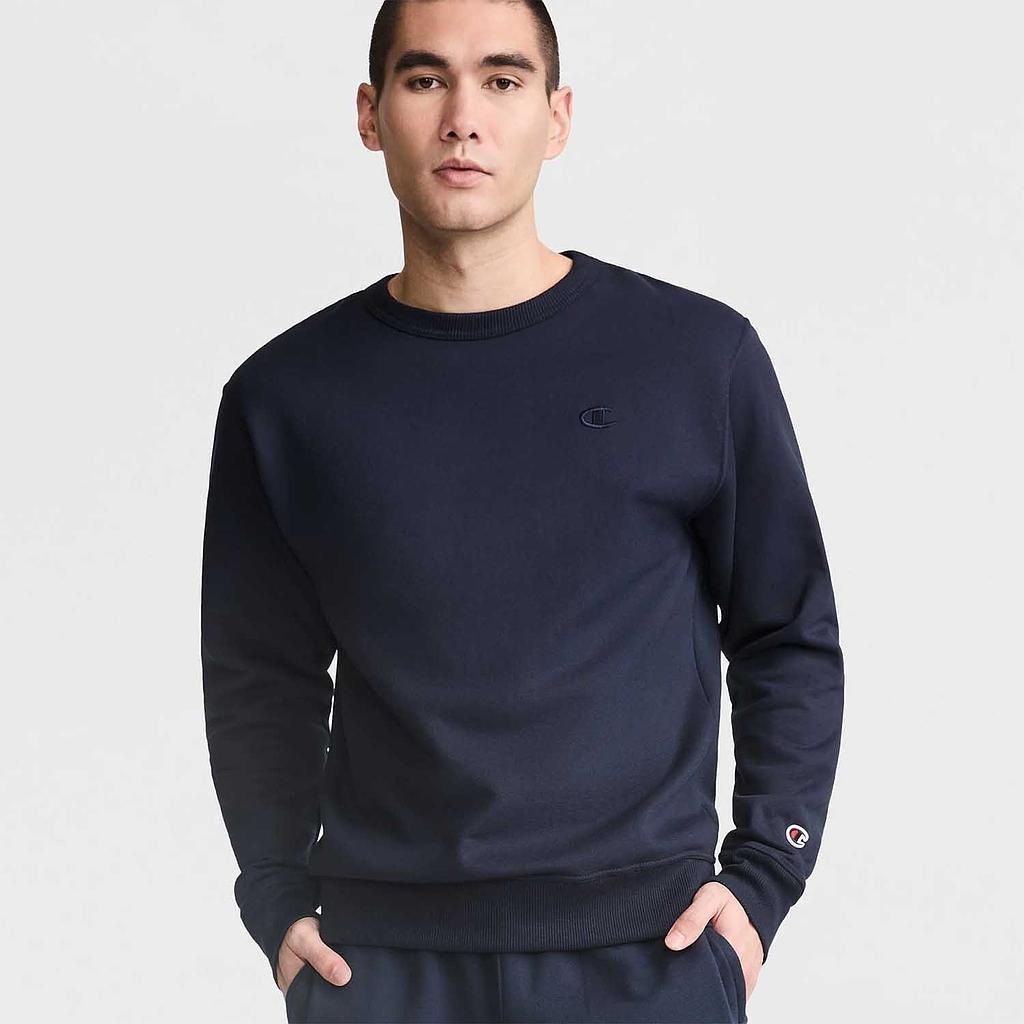 Poleron Hombre Champion Crew Fleece Azul-0