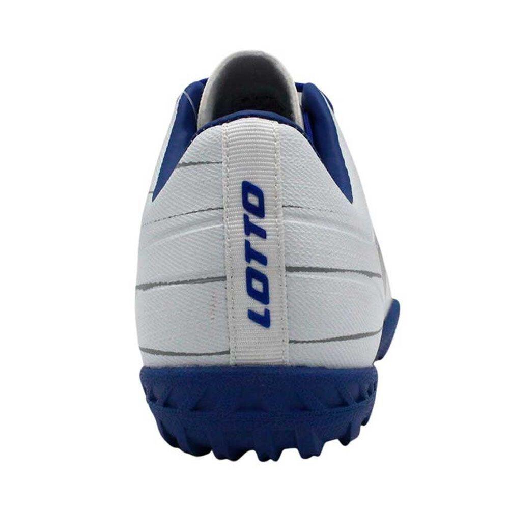 Zapato Baby Fútbol Niño Lotto Solista TF JR Blanco Gris-3