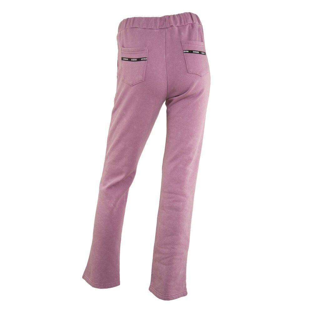 Pantalones Kappa Mujer Logo Rosado-3