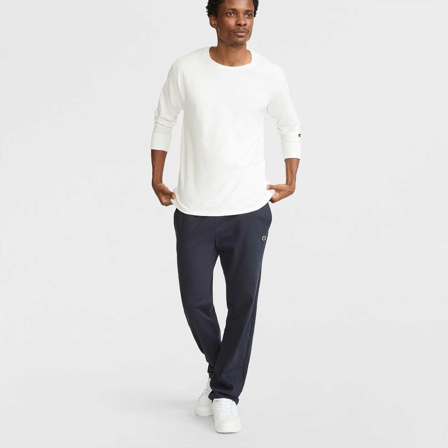 Jogger Hombre Champion Lightweight Open Bottom Azul-4